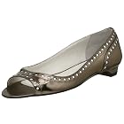 Anne Klein New York Amethyst Peep Toe Flat
