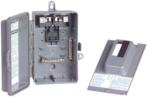 Square D by Schneider Electric QO24L60NRNM QO 60-Amp 2-Space 4-Circuit Outdoor Main Lugs Load Center with Non-Metallic Enclosure and Neutral