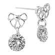 Cute Bow Tie Cubic Zirconia Stud Earrings Cute Bow Tie Cubic Zirconia Stud Earrings