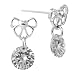 Cute Bow Tie Cubic Zirconia Stud Earrings