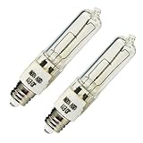 2-Pack 120V 100W E11 Mini-Candelabra Halogen Light Bulb, E11 Base.