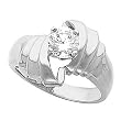 14K White Gold Diamond Solitaire Engagement Mounting - CENTER STONE NOT INCLUDED