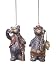 Pack of 8 Rustic Lodge Duck Hunting Bears Christmas Ornaments 5.5"
