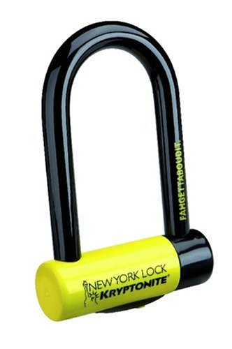 Kryptonite New York Fahgettaboutit Mini Bicycle U-Lock (3.25 x 6-Inch)