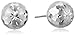 Amazon Collection 14k White Gold Diamond-Cut Ball Studs