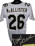 Deuce McAllister Autographed/Hand Signed New Orleans Saints White Prostyle Jersey