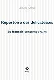 Répertoire des délicatesses du français contemporain (Fiction) Image du produit