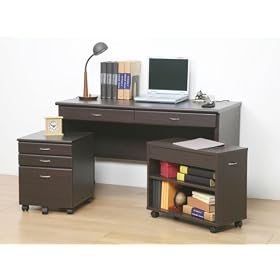 �N���V�I �V�X�e���f�X�N120 3�_�Z�b�g �u���E�� 25165