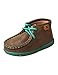 Twisted X Boots Boys Infant Driving Mocs Bomber/ 4 Infant Turquoise