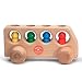 Wooden Toy Cars: "Natural Bus With 4 Figures" by Kinderkram Germany: Educational Waldorf Inspired Educational Play Toys