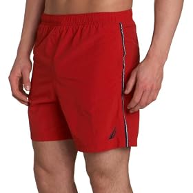 Nautica Sportswear Men's Anchor Solid Cargo Swim Trunk