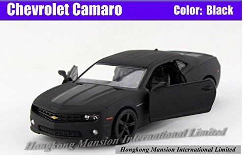 Licensed Diecast Metal 1:36 Scale Car Model For The Chevrolet Camaro Collection Alloy Model Pull Back Toys Car - Matte Black