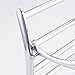 KES Bathroom Foldable Towel Rack Shelf with 5 Coat and Robe Hooks Wall Mount, Chrome, A3010S60
