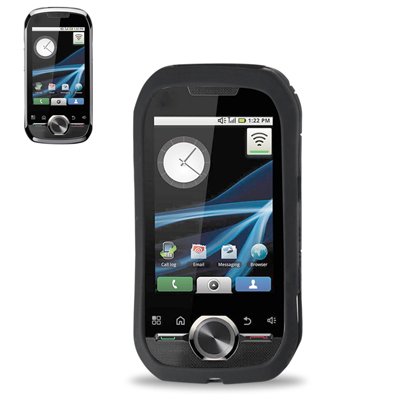 Silicone Case SLC03 Motorola i1 Black with Screen Protector