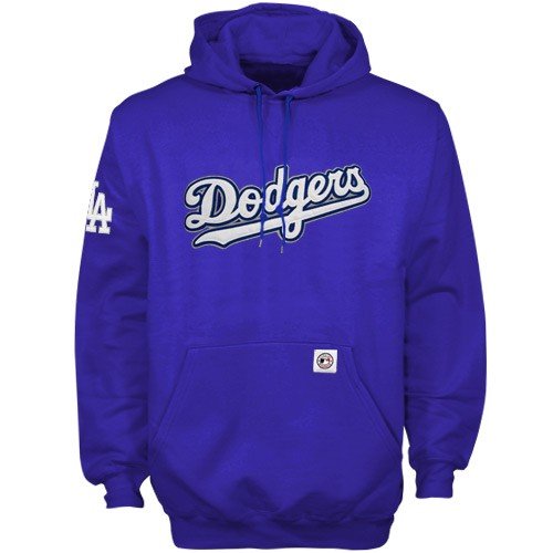 L.A. Dodgers Royal Blue Tackle Twill Hoody Sweatshirt