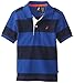 Nautica Boys' Short Sleeve Striped Pique Polo Shirt