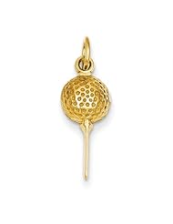 14k Golf Ball Charm