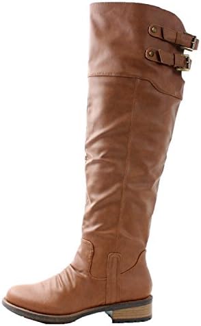 Qupid Relax-01x - Cognac Distressed PU 8