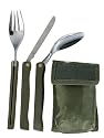 Mil-Com Folding KFS - Knife, Fork & Spoon Cutlery Set with Sheath