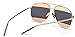 GAMT Double Color Aviator Sunglasses For Men Gold Frame Grey Lens