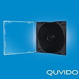 Produkt-Bild: 25 QUVIDO CD Slim H&uuml;llen JewelCase Schwarz Single 5.2mm