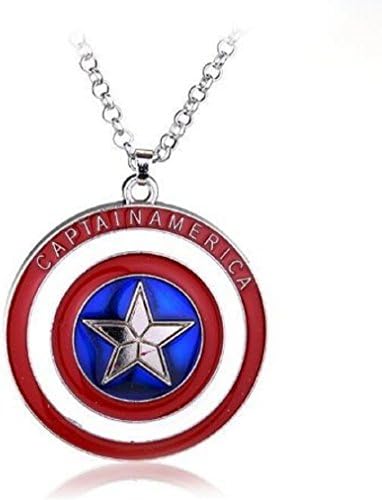 2016 Newly Design Classic Captain America Shield Necklace Gift Ideas For Kid, Men And Women