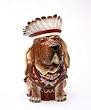 Indian Chief Basset Hound Dog Cookie Jar