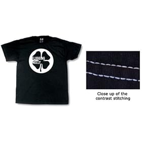 Buy Flogging Molly - BLACK AND WHITE LOGO T-shirt, Black made by Flogging Molly now!