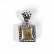 Silver Stone Pendants, Size: 27mm (1.1 inch)
