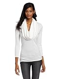 Michael Stars Womens 3/4 Sleeve Cowl Neck Top