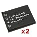 NEEWER? Two (2x) Batteries LI-42B for Olympus FE series - FE-150, FE-190, FE-20, FE-220, FE-230, FE-240, FE-250, FE-280, FE-290, FE-300, FE-320, FE-340, FE-350, FE-360, FE-3000, FE-3010, FE-5000, FE-5010, FE-5500