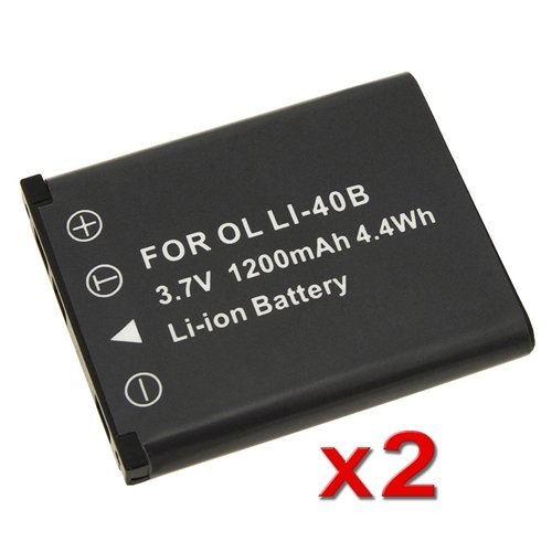 NEEWER? Two (2x) Batteries LI-42B for Olympus FE series - FE-150, FE-190, FE-20, FE-220, FE-230, FE-240, FE-250, FE-280, FE-290, FE-300, FE-320, FE-340, FE-350, FE-360, FE-3000, FE-3010, FE-5000, FE-5010, FE-5500