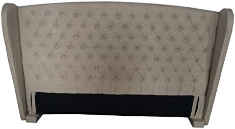 Denise Austin Home Lille King/ California King Tufted Fabric Wingback Headboard