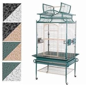 Marvelous Pet Supplies Bungalow Black & Gray Bird Cage