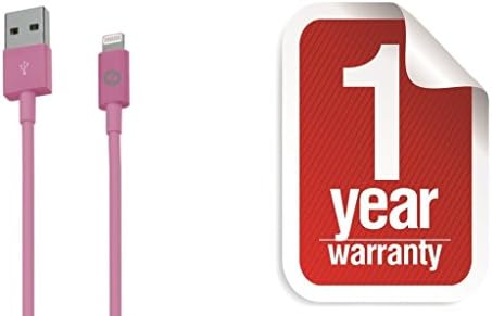 Zenotech USB Sync Data Charging Lightning 3 Ft Cable Compatible for iPhone 5 / 5C / 5S / 6 & 6 plus (IOS 8 Supported) iPad Mini iPod Touch 7th generation Pink