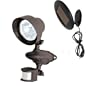 Westinghouse 81001-29  Solar System Pir Floodlight, Spot Head Single, Brown
