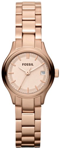 Fossil ES3167 Archival Mini Stainless Steel Rose Tone Watch