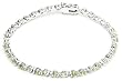Sterling Silver Peridot Bracelet, 7.25"