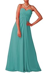 A-line Sweetheart Chiffon Beaded Sleeveless Evening Dress/Bridesmaid Dress/Prom Dress/Party Dress/Wedding Dress 