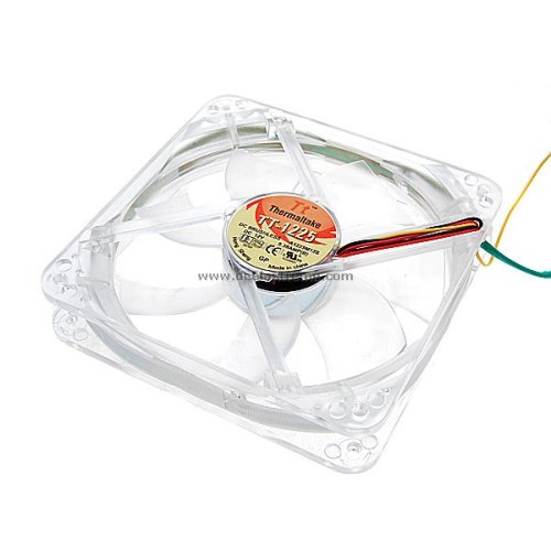 PC Case 120mm 3-LED Chassis Fan with 4-Pin Power Connector