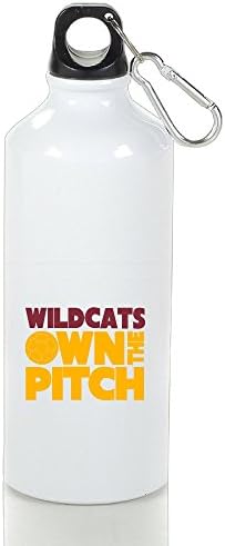 LZXJU Wildcats Own The Pitch Whitney High School Sports Water Bottle Portable Flask With Carabiner Hook