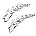 Feramox Ear Crawler Cuff Earrings Sterling Silver Ear Climber Studs Olive Leaf Hypoallergenic