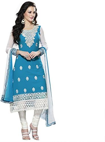 Hypnotex Blue Georgette Salwar Suit
