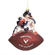 Virginia Cavaliers NCAA Glass Mascot Football Ornament (6)"