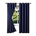 Warm Home Designs 1 Panel of Navy Blue Blackout Curtains with Grommets. Insulated Thermal Window Panel is 54