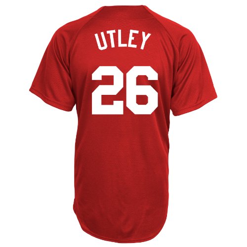 MLB Philadelphia Phillies Chase Utley #26 Replica Batting Practice Home Jersey