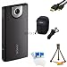 MHS-FS1 Bloggie Pocket HD 4GB Black Camera Camcorder w/ 5MP stills BUNDLE with Sony Case, MIni HDMI to HDMI Cable, Tabletop Tripod, LCD Screen Protectors