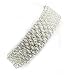 Handcrafted Mesh Chainmail Sterling Silver 7.5 Link Bracelet