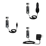 Deluxe Kit for the Sandisk Sansa Express includes a USB cable with Car and Wall Charger - Gomadic Brand w/ TipExchange Technology