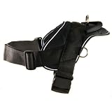 Dean and Tyler All Weather Dog Harness - Large - Fits Girth 32 - 42 - Works Great for Breeds Like Large German Shepherd,bullmastiff, Bull Terrier, American Bulldog Etc... - Black for Everyday Use - Comes with Reflective Trim - Made in Europe
